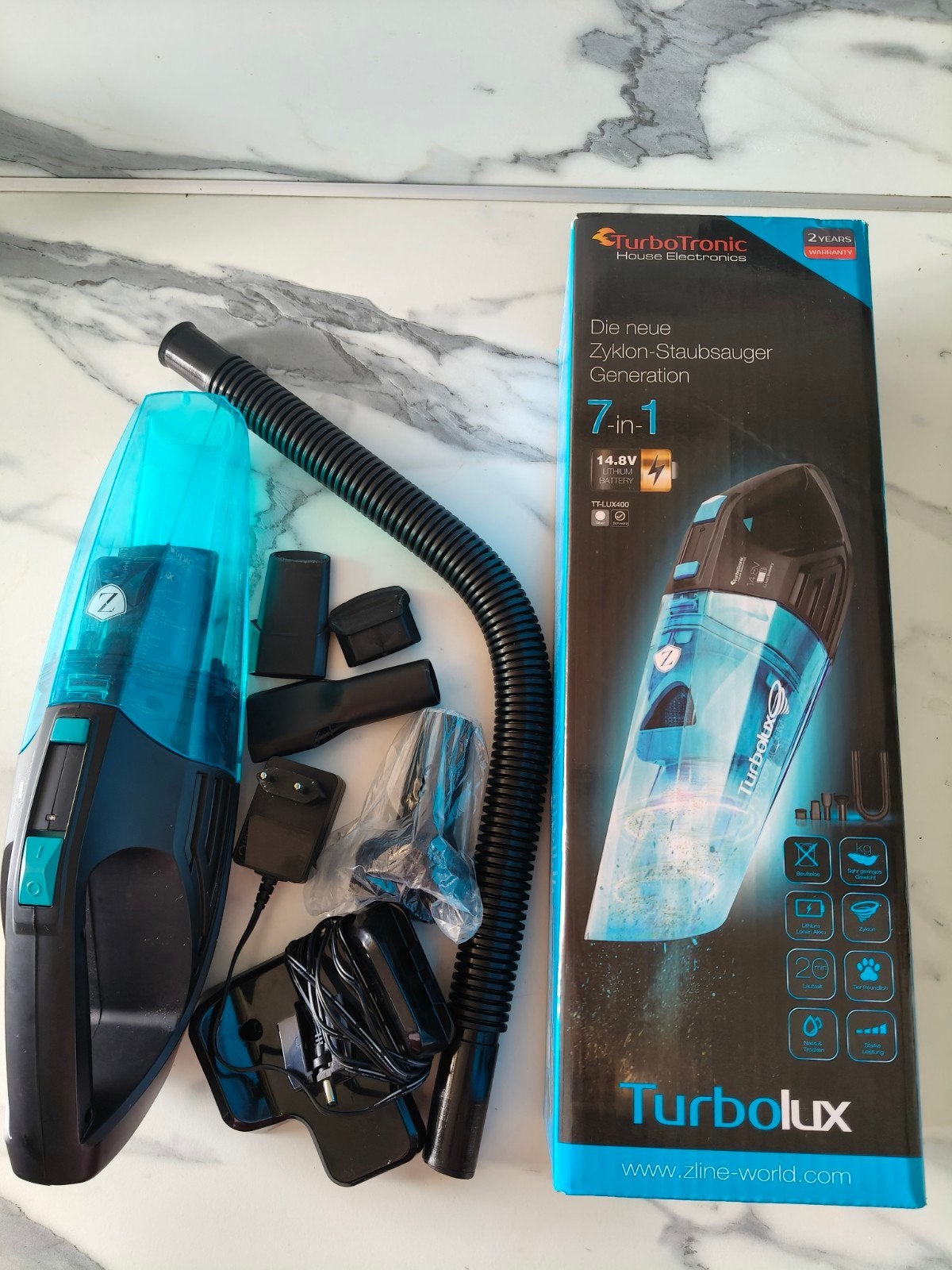 Turbotronic TT-LUX400 Hand Vacuum kruimeldief, Witgoed en Apparatuur, Stofzuigers, Kruimeldief, Ophalen of Verzenden, Zo goed als nieuw