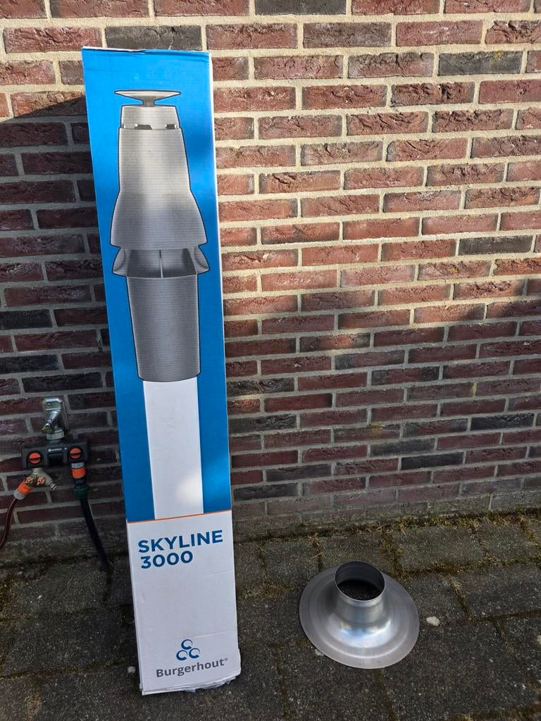 Burgerhout Skyline 3000 dakdoorvoer PP 80/125, Ophalen of Verzenden, Nieuw, Ventilator en Afzuiger