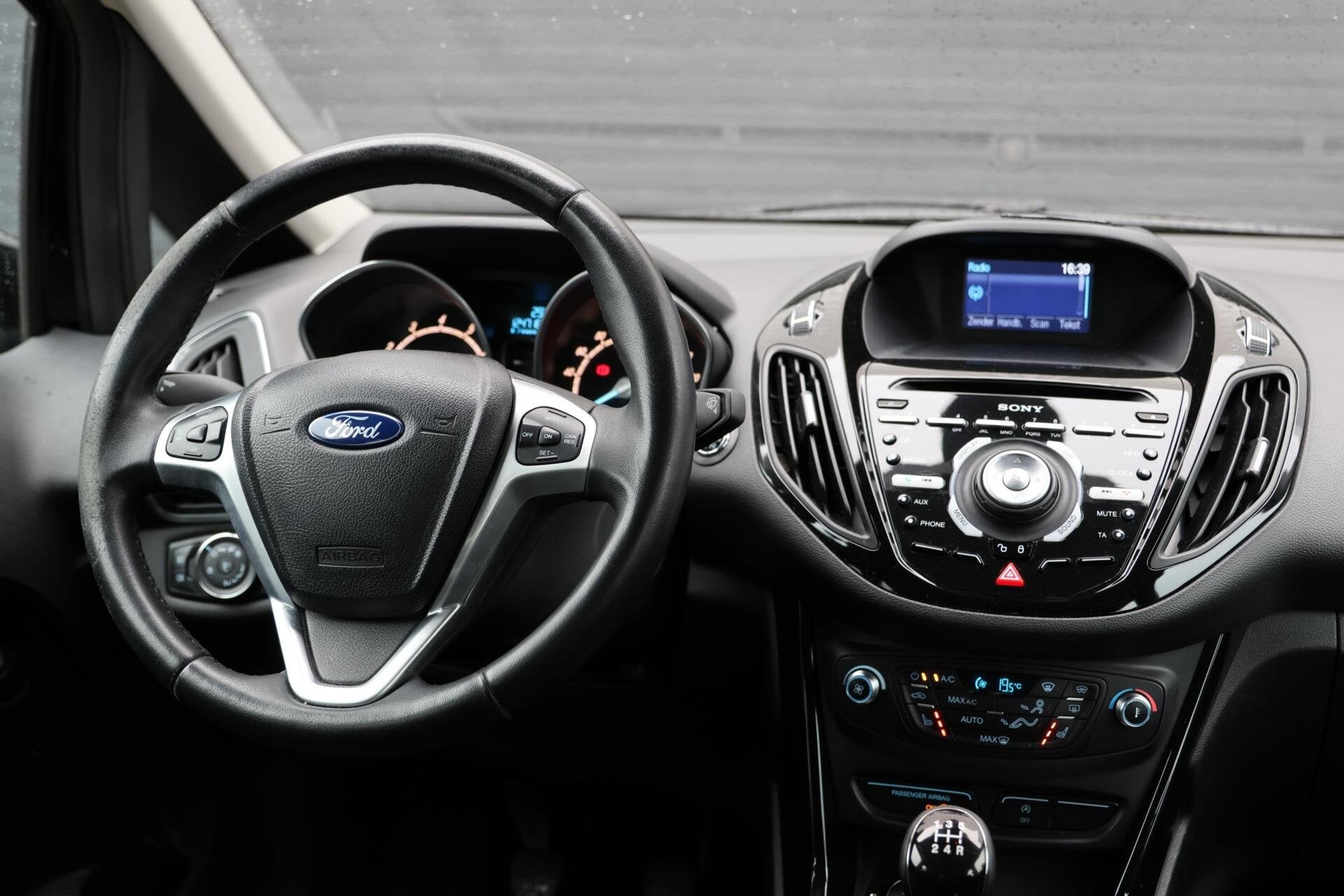 Ford B-Max 1.0 EcoBoost Titanium | ISO| Climate | Cruise |, Auto's, Voorwielaandrijving, Euro 5, Gebruikt, Zwart