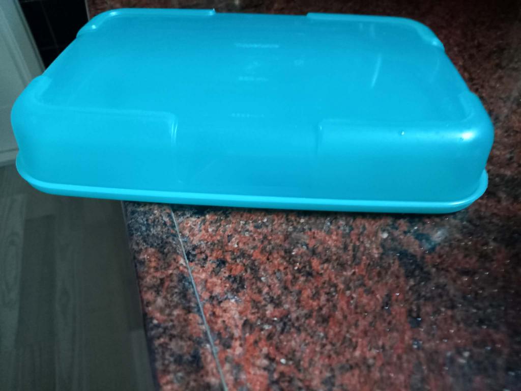 Tupperware bewaarbakken en schalen set, Ophalen, Gebruikt, Blauw, Bak of Kom