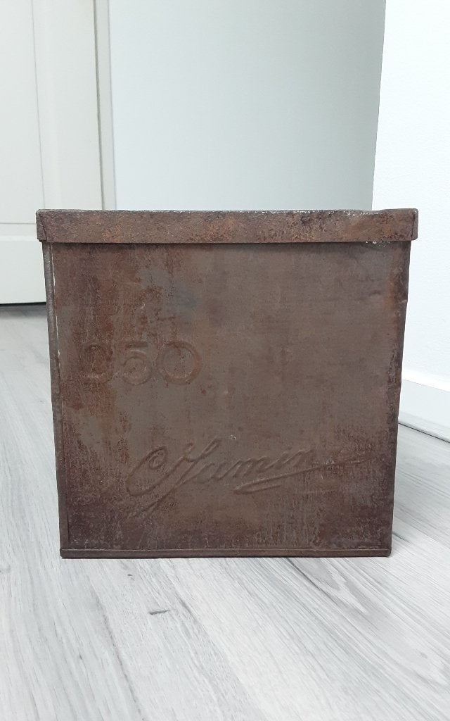 jamin koekblik 950- 1960, Verzamelen, Blikken, Verzenden, Gebruikt, Koek(jes)