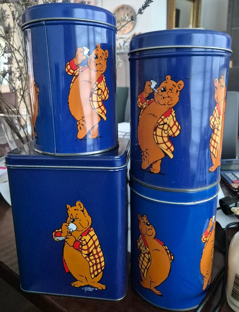 bommel toonder 11   blikken  4 stuks, Verzenden, Zo goed als nieuw, Overige