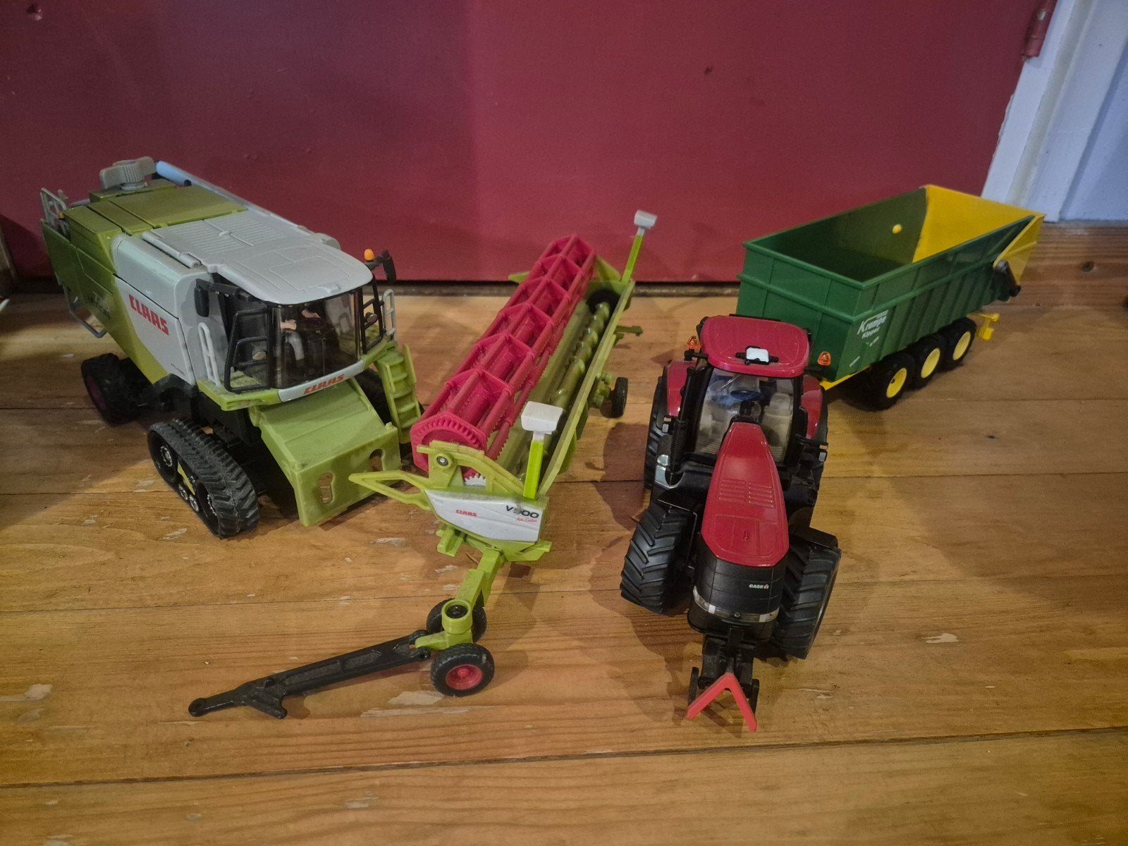 Siku 1:32 Case 340 + krampe kipper + combine 770 lexion, Ophalen, Gebruikt, Tractor of Landbouw, SIKU