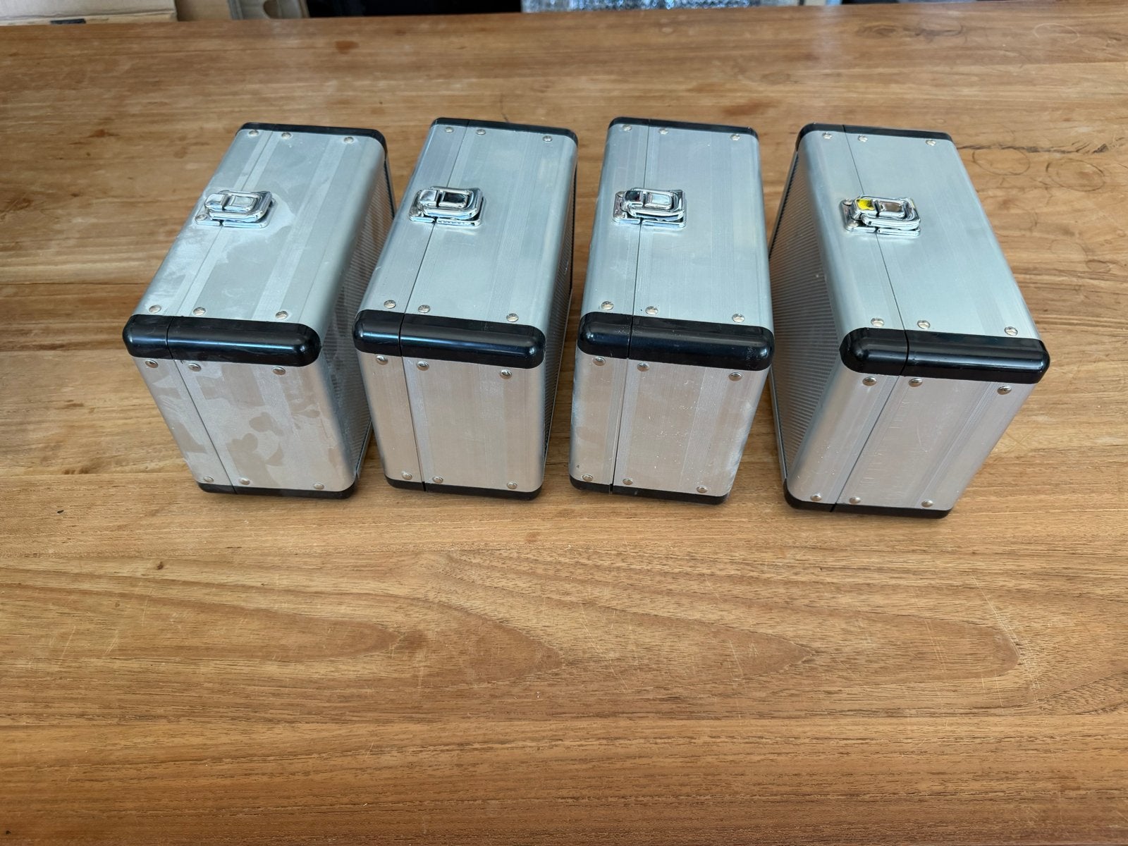 4x Aluminium Flightcases - 20x14x9.5cm, Ophalen of Verzenden