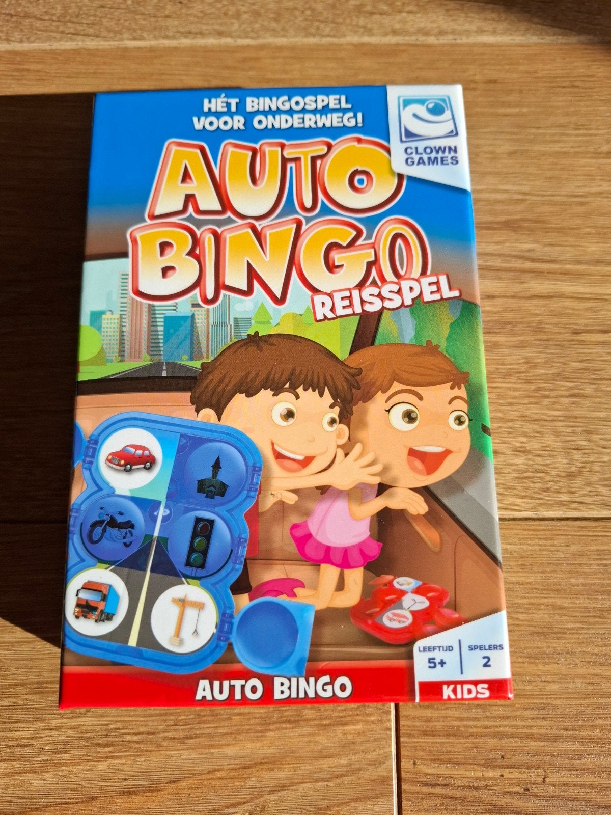 Auto Bingo Reisspel, Een of twee spelers, Ophalen of Verzenden, Zo goed als nieuw, Clown Games
