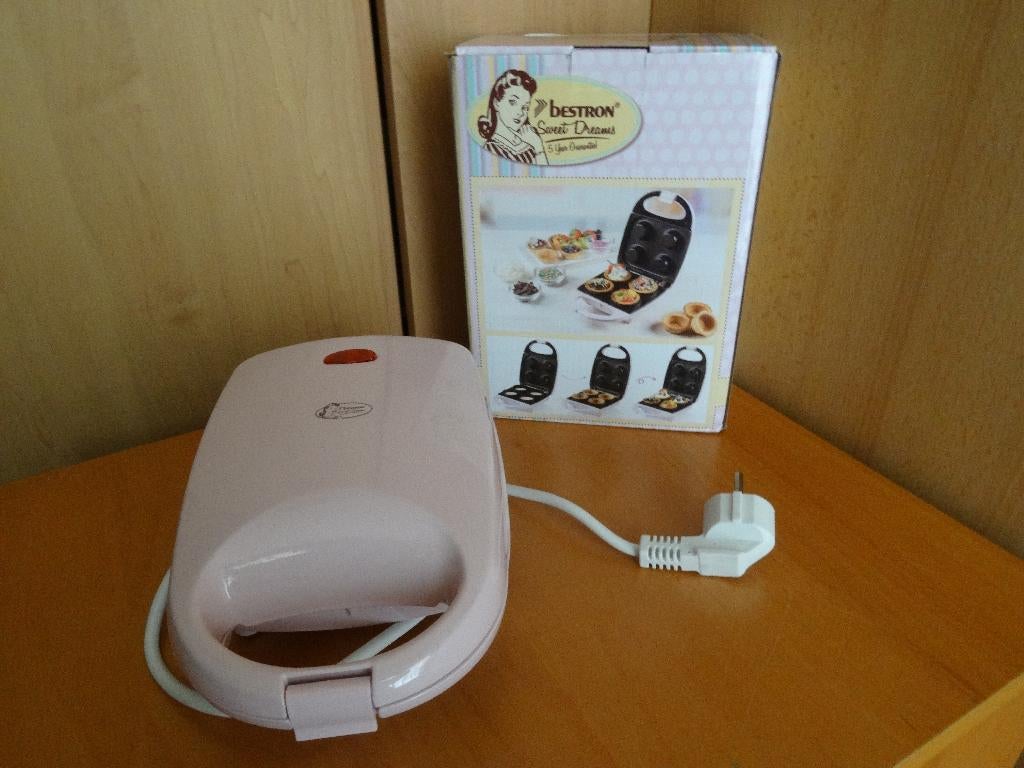 Bestron mini waffelcups maker, Witgoed en Apparatuur, Wafelijzers, Ophalen of Verzenden, Zo goed als nieuw