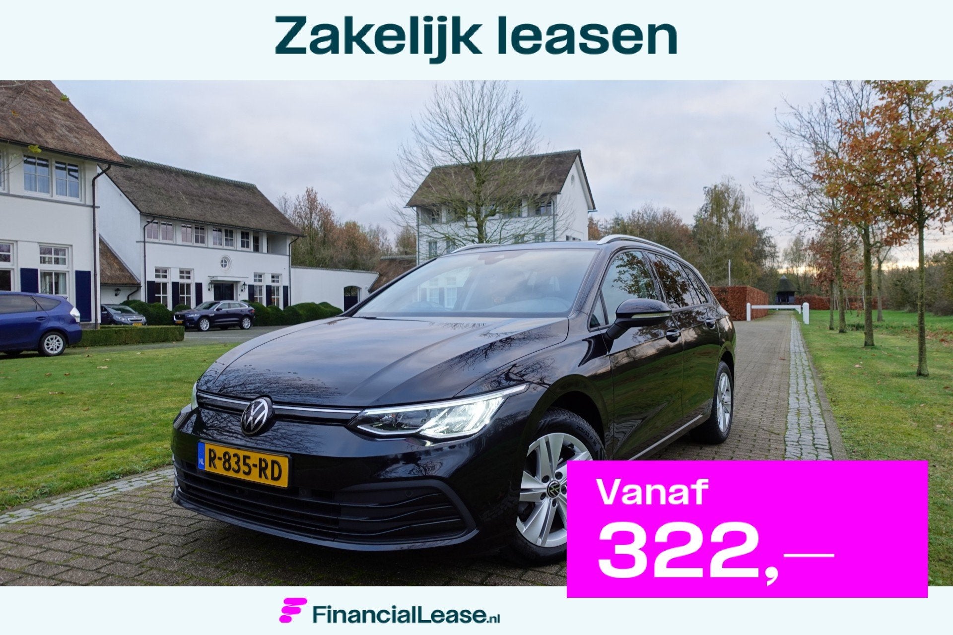 Volkswagen Golf Variant 1.5 eTSI R-Line | Trekhaak | Stoelve, 12 maanden, Euro 6, 4 cilinders, Zwart