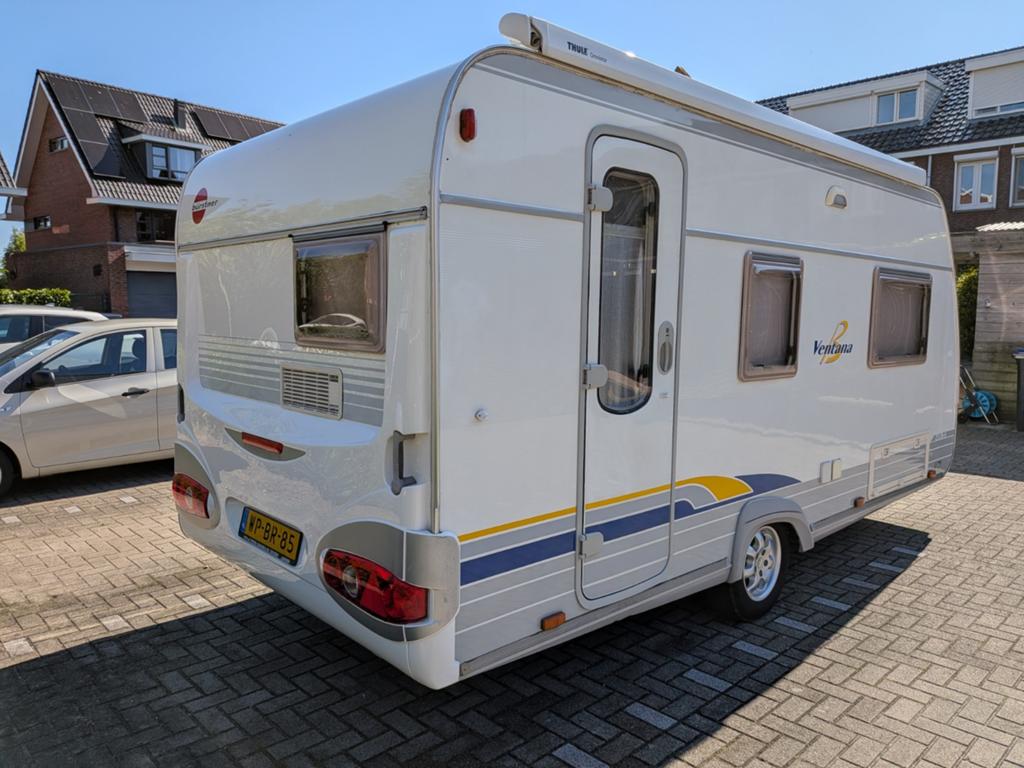 Bürstner Ventana 410TS uit 2004, Caravans en Kamperen, Caravans, Reservewiel, Treinzit, Particulier, Tot en met 4