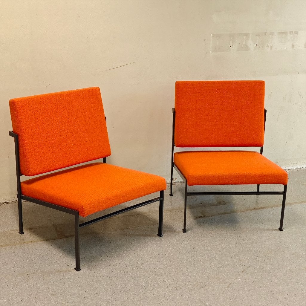 Vintage Gijs van der Sluis fauteuils, Huis en Inrichting, Fauteuils, Ophalen, Gijs van der Sluis, 75 tot 100 cm, Zo goed als nieuw
