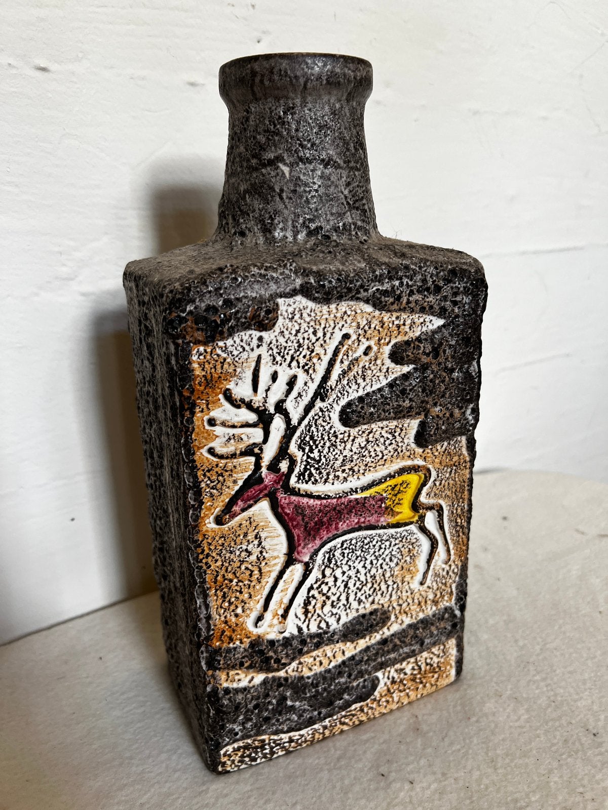 Vintage 'Montignac' Vaas Scheurich '70., Ophalen of Verzenden