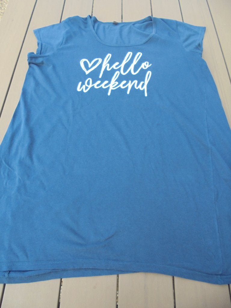 Blauw nachthemd, Onbekend, Ophalen of Verzenden, Zo goed als nieuw, Maat 46/48 (XL) of groter