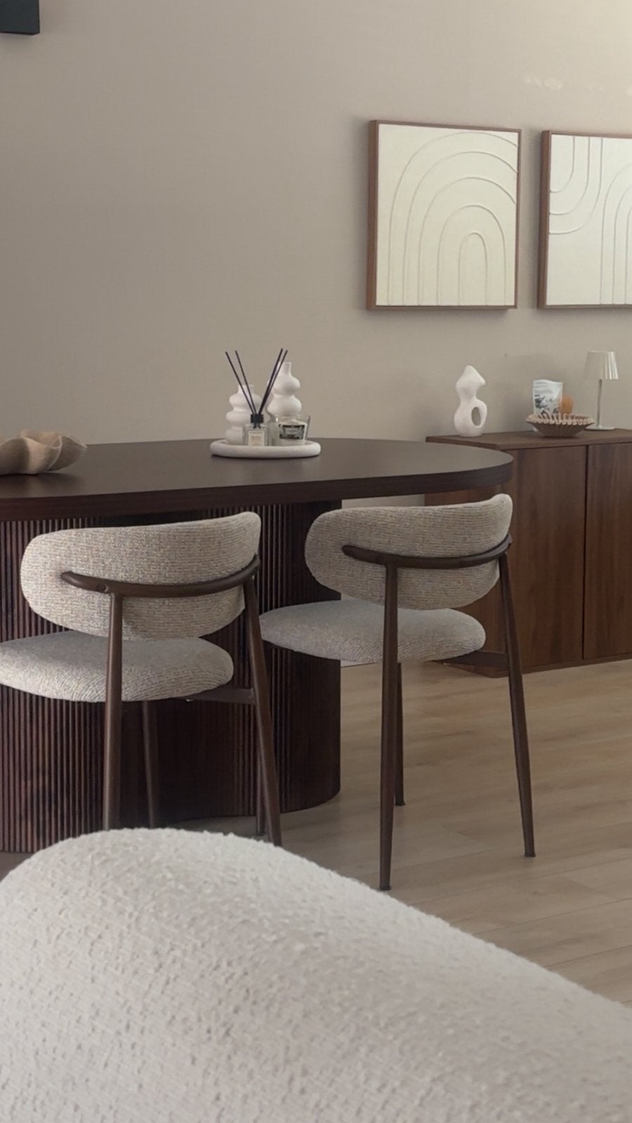 Japandi eettafel 180 cm - Zo goed als nieuw!, Ophalen of Verzenden, Zo goed als nieuw, 150 tot 200 cm