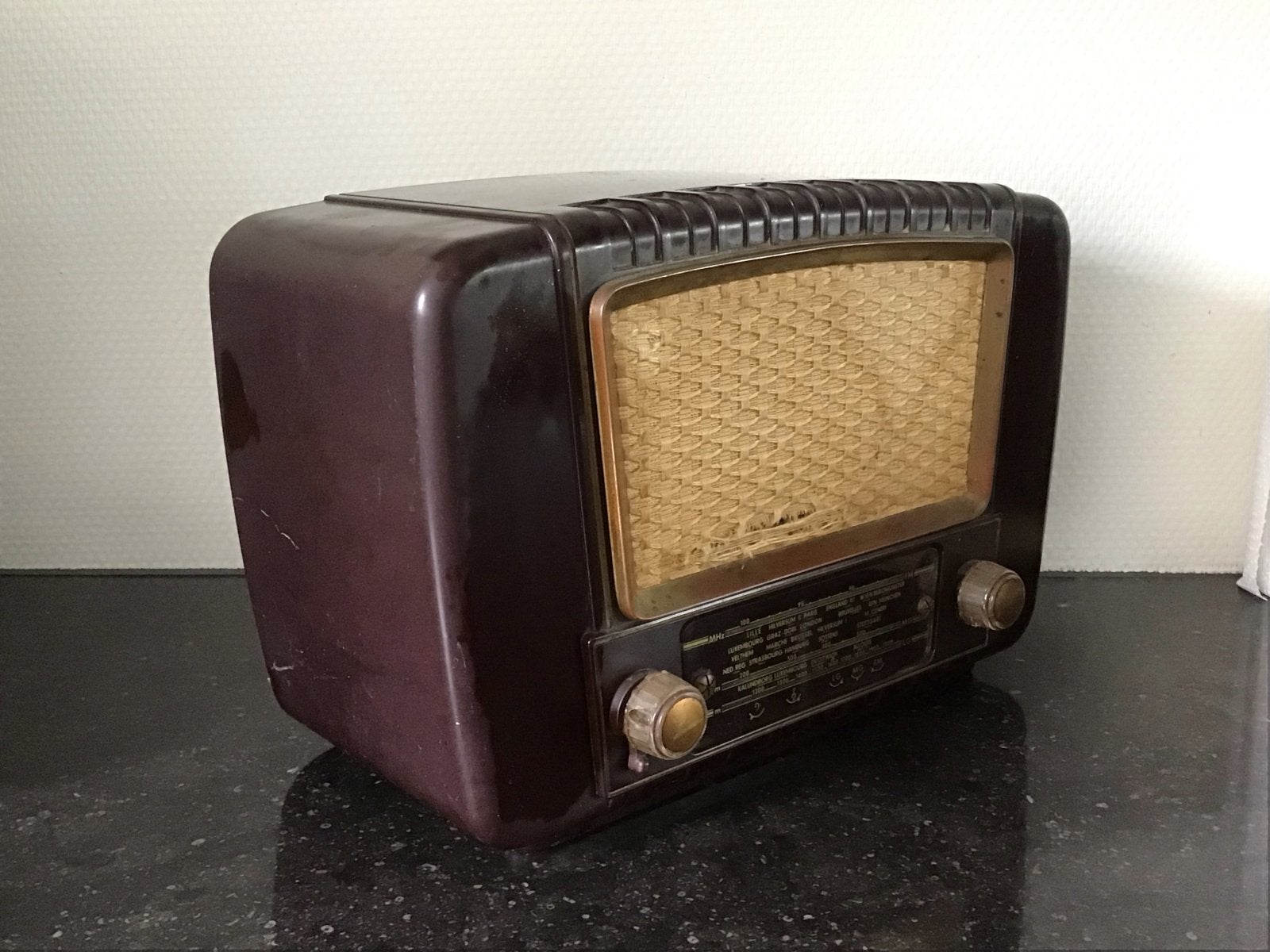 Vintage buizenradio - Decoratieve retro radio, Ophalen, Gebruikt, Radio