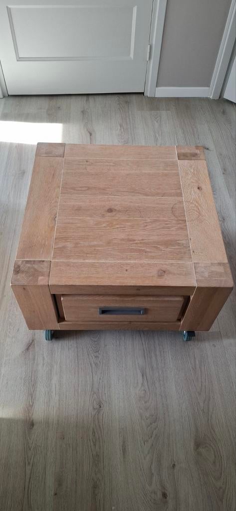 Salon tafel, Huis en Inrichting, Tafels | Salontafels, Minder dan 50 cm, 50 tot 100 cm, 50 tot 100 cm, Rechthoekig, Eikenhout