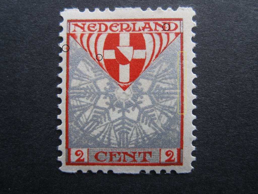 Kleine plaatfoutjes, kleine prijsjes. NVPH.  R 74., Postzegels en Munten, Verzenden, Postfris