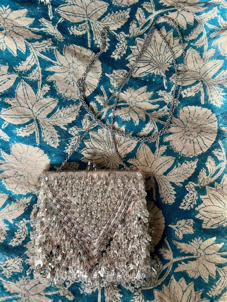 Vintage antiek kralentasje kniptasje avondtasje Charleston, Sieraden, Tassen en Uiterlijk, Tassen | Damestassen, Ophalen of Verzenden