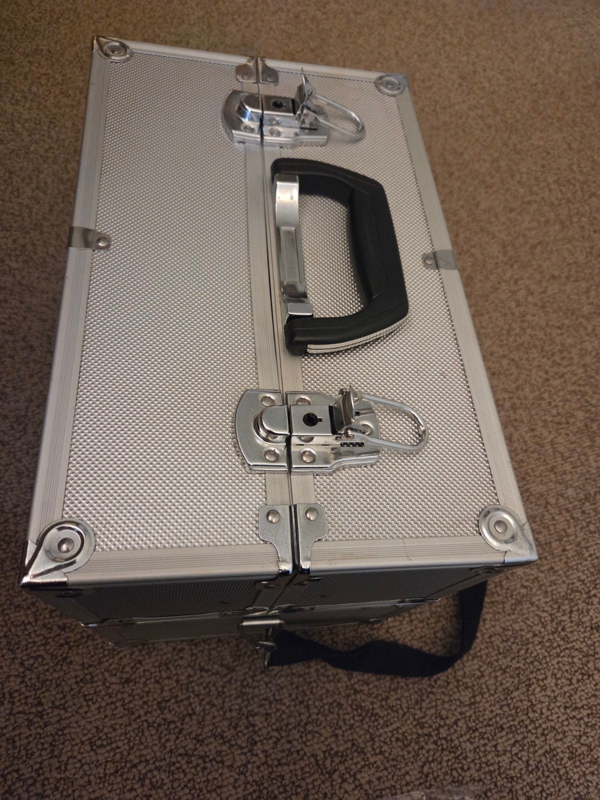 Kapperskoffer/toneelkoffer aluminium., Ophalen, Gebruikt, Minder dan 50 cm