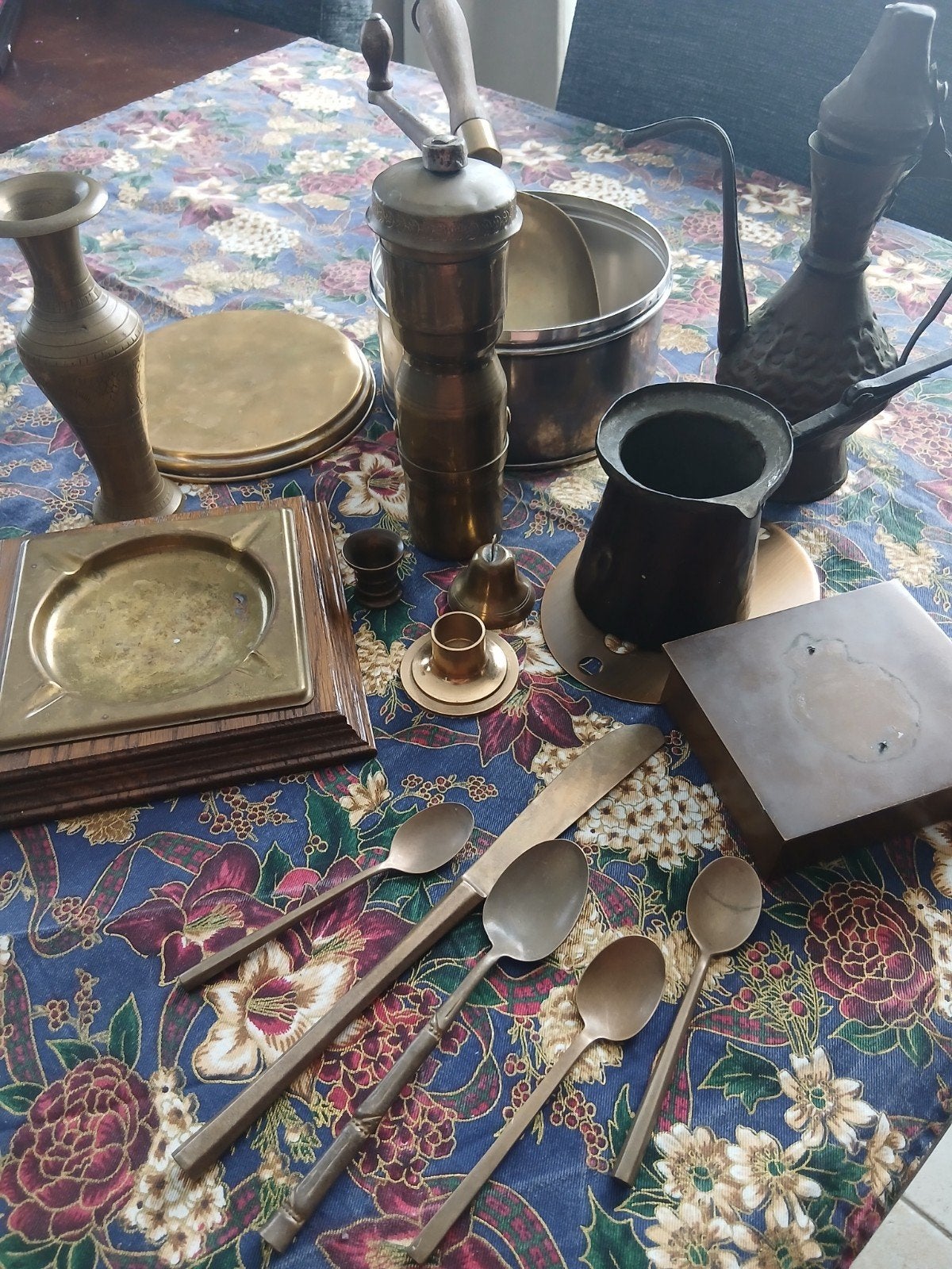 Antieke koperen en messingen decoratieve items, Antiek en Kunst, Antiek | Koper en Brons, Ophalen of Verzenden