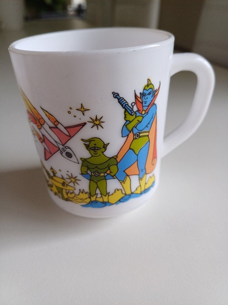 arcopal mok space vintage space age, Huis en Inrichting, Keuken | Servies, Gebruikt, Vintage, Ophalen of Verzenden, Glas