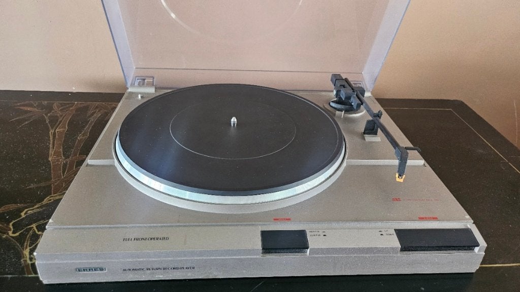 VINTAGE ! * ERRES * AUTOMATIC RETURN RECORD PLAYER, Overige merken, Automatisch, Ophalen of Verzenden, Zo goed als nieuw