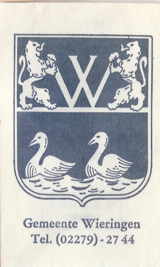 gemeente Wieringen, Ophalen of Verzenden