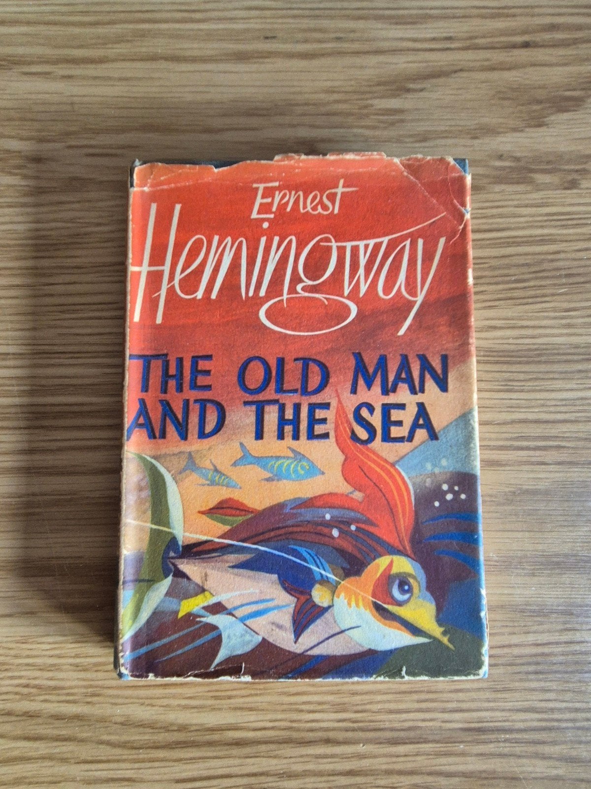 The old man and the sea - Ernest Hemingway 1953, Antiek en Kunst, Antiek | Boeken en Bijbels, Ophalen of Verzenden