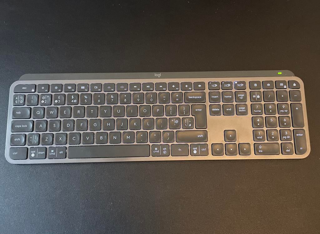 Logitech MX Keys w/Keypad, Computers en Software, Toetsenborden, Ophalen, Zo goed als nieuw
