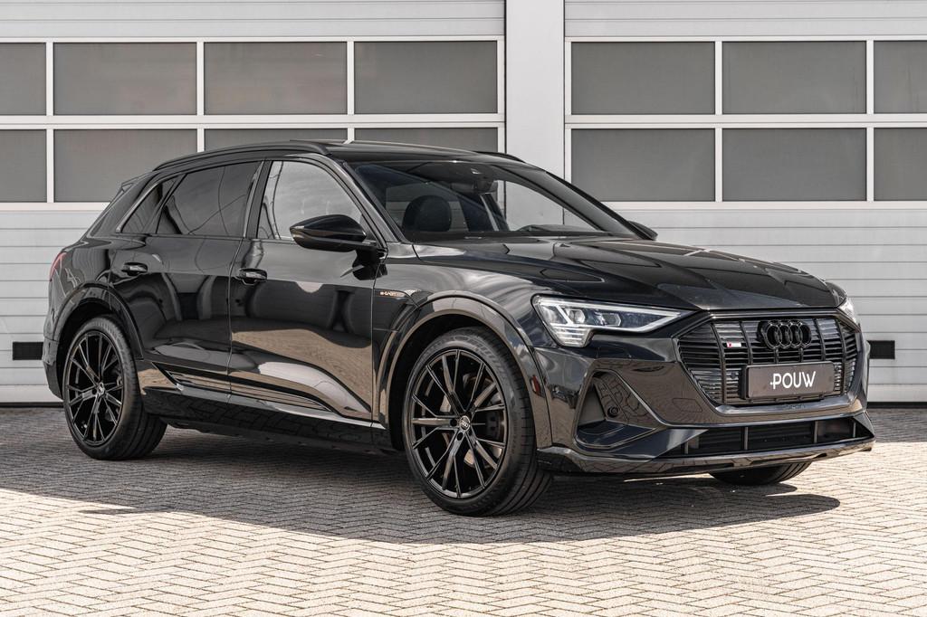 Audi e-tron 50 313pk quattro S Edition 71 kWh | SoH 96% | Pa, Auto's, Automaat, Zwart, 71 kWh, Zwart