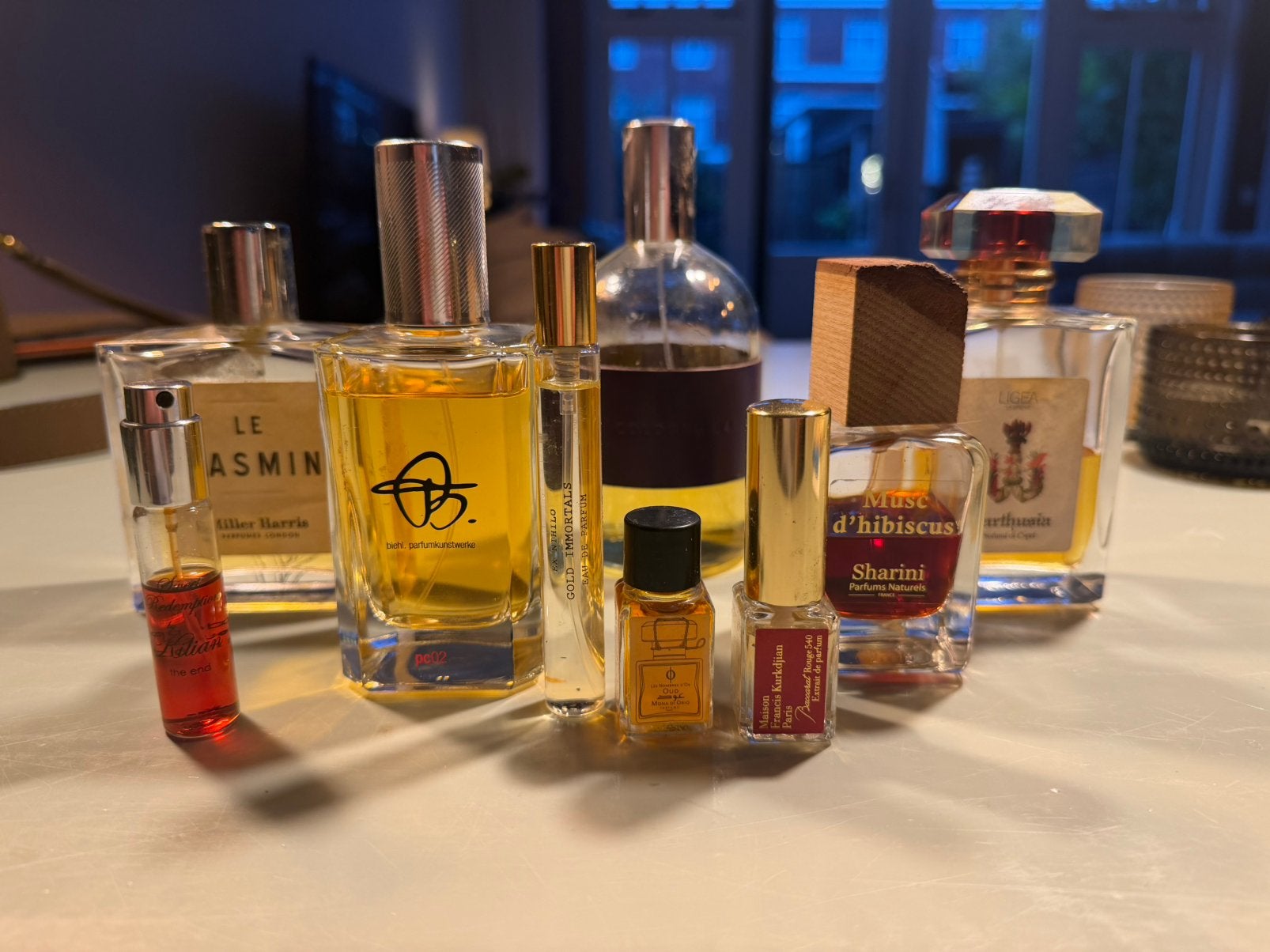 Exclusieve niche parfumcollectie 10 geuren verzameling, Ophalen of Verzenden, Zo goed als nieuw, Parfumfles, Gevuld