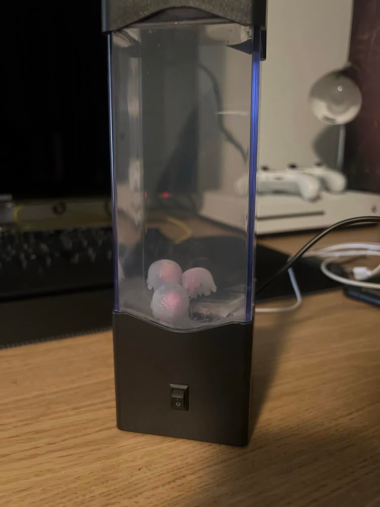 Kwallen Lamp met Licht - Sfeervolle Decoratie, Ophalen of Verzenden, Gebruikt