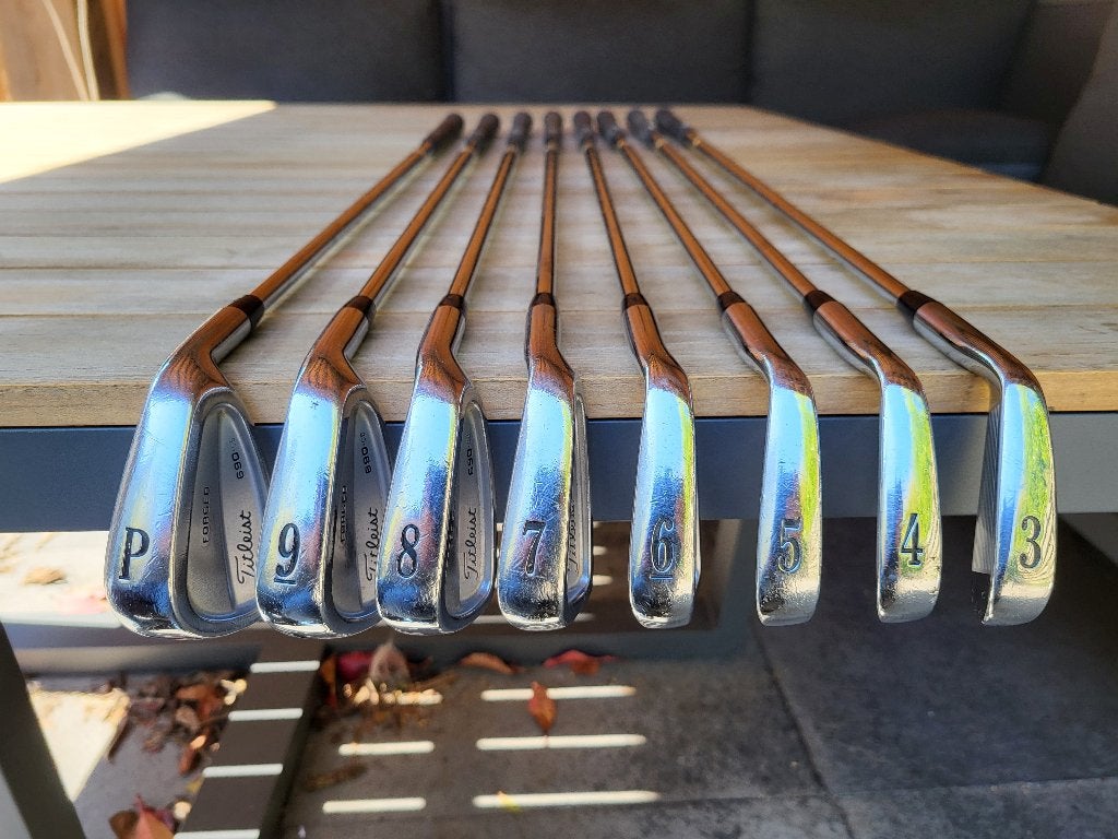 Titleist 690.CB Forged IJzerset (3–PW) – Dynamic, Sport en Fitness, Golf, Ophalen, Gebruikt, Set, Overige merken