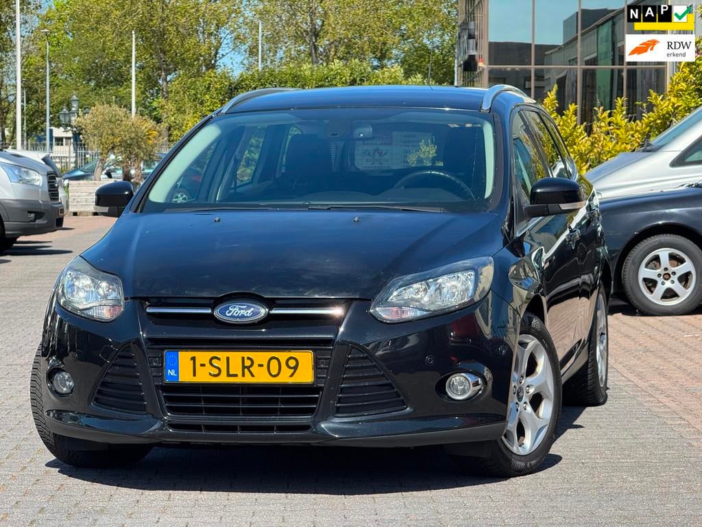 Ford Focus Wagon 1.6 TDCI ECOnetic Lease Titanium| Parkeerse, Euro 5, Stof, Gebruikt, Zwart