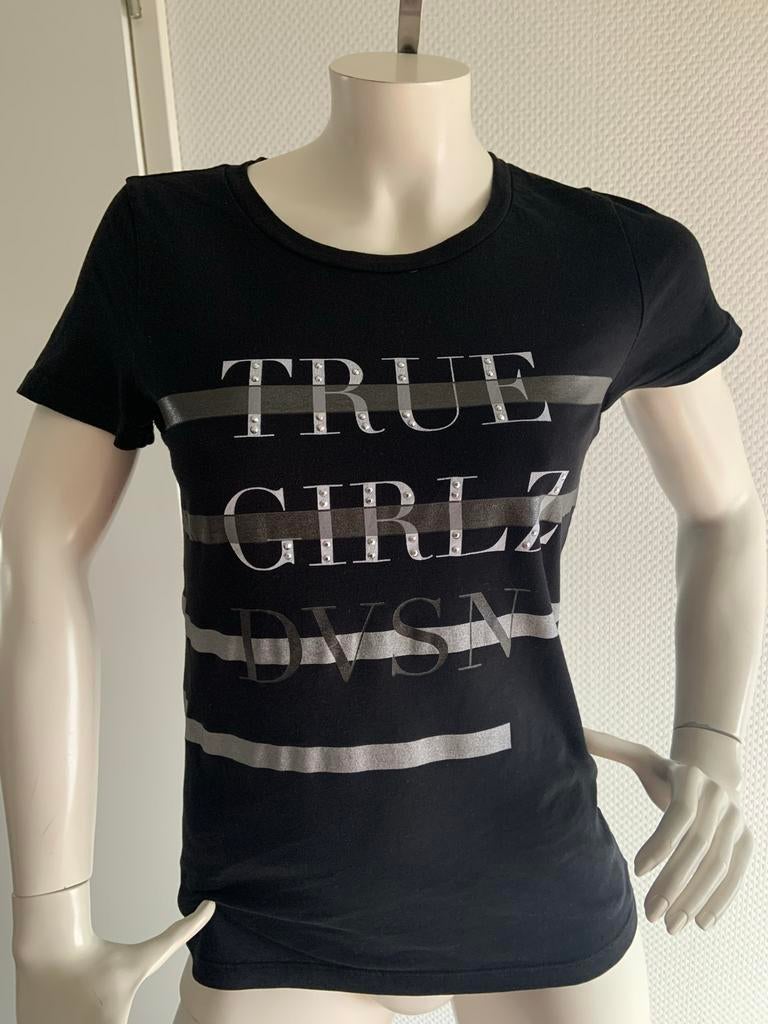 Liu jo shirt met steentjes maat it 42, ., Zwart, Ophalen of Verzenden, Zo goed als nieuw