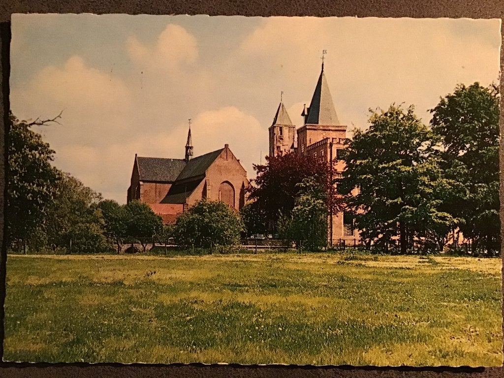 Oude Ansichtkaart Slot Haamstede, Zeelandbrug 1976, Ophalen of Verzenden, 1960 tot 1980, Gelopen, Zeeland
