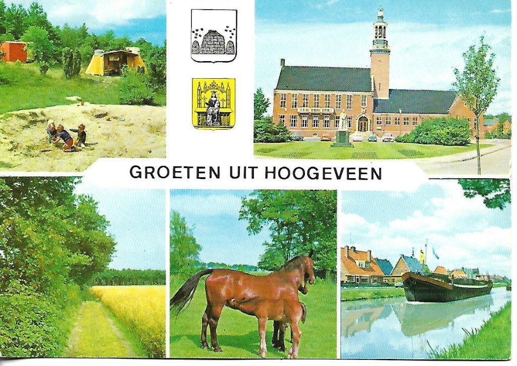 Hoogeveen- -5-luik., Ophalen of Verzenden, 1960 tot 1980, Gelopen, Drenthe