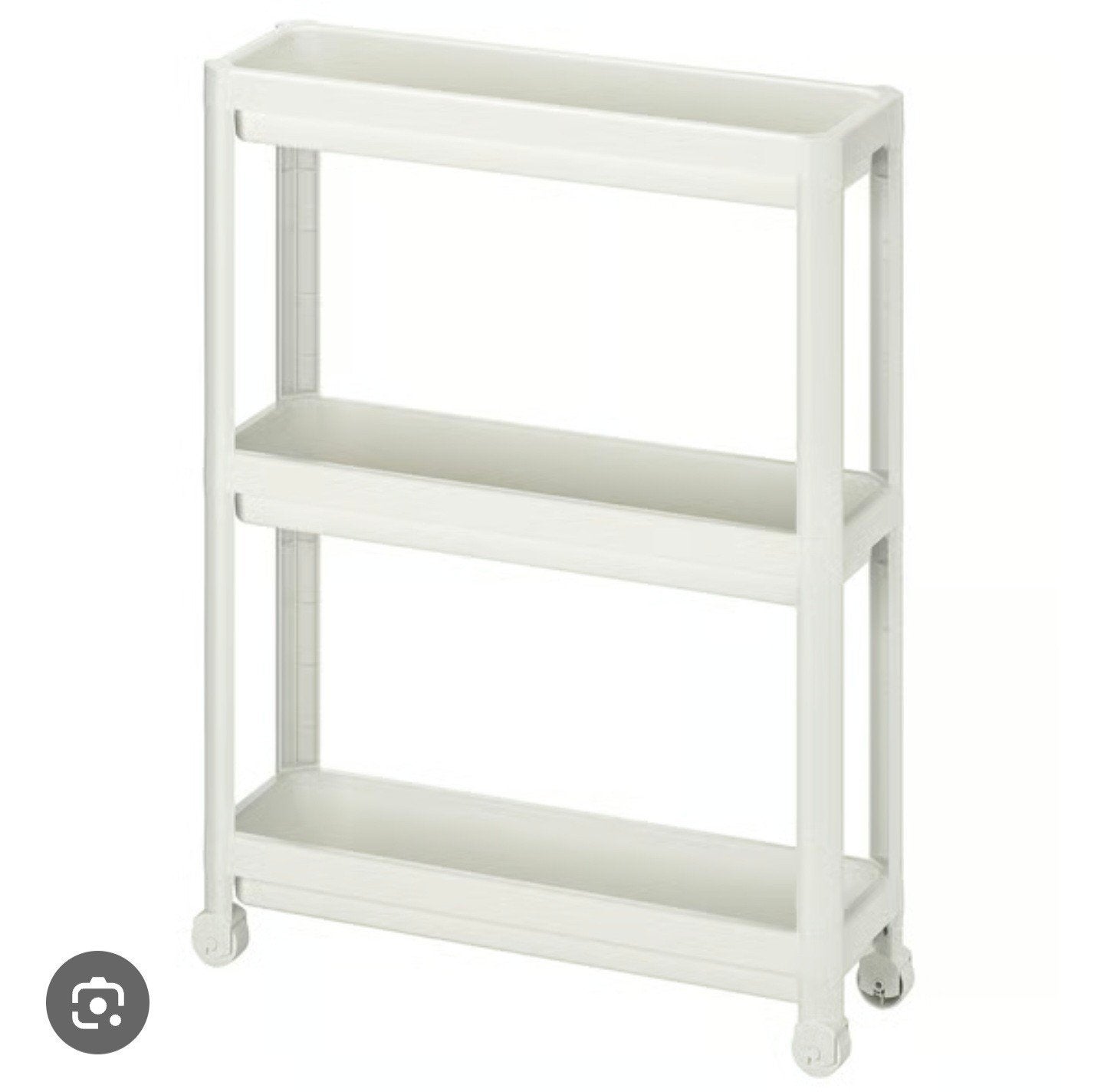 ikea vesken trolley / plastic shelf / kunststof rek, Ophalen
