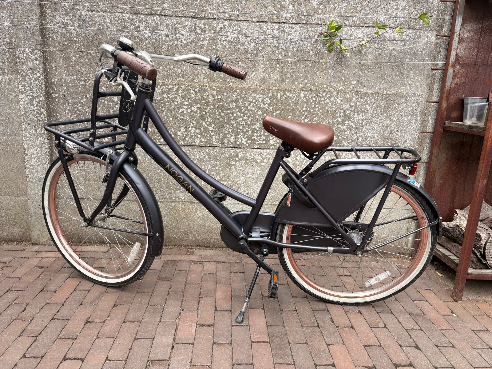 Nogan meisjesfiets met voordrager, Ophalen, Gebruikt, 24 inch