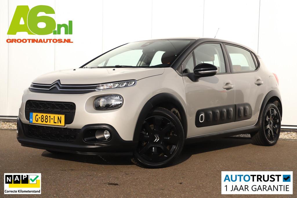 Citroen C3 1.2 PureTech S&S Shine Automaat 110PK 17 inch LMV, Gebruikt, Euro 6, 1199 cc, Met garantie (alle)