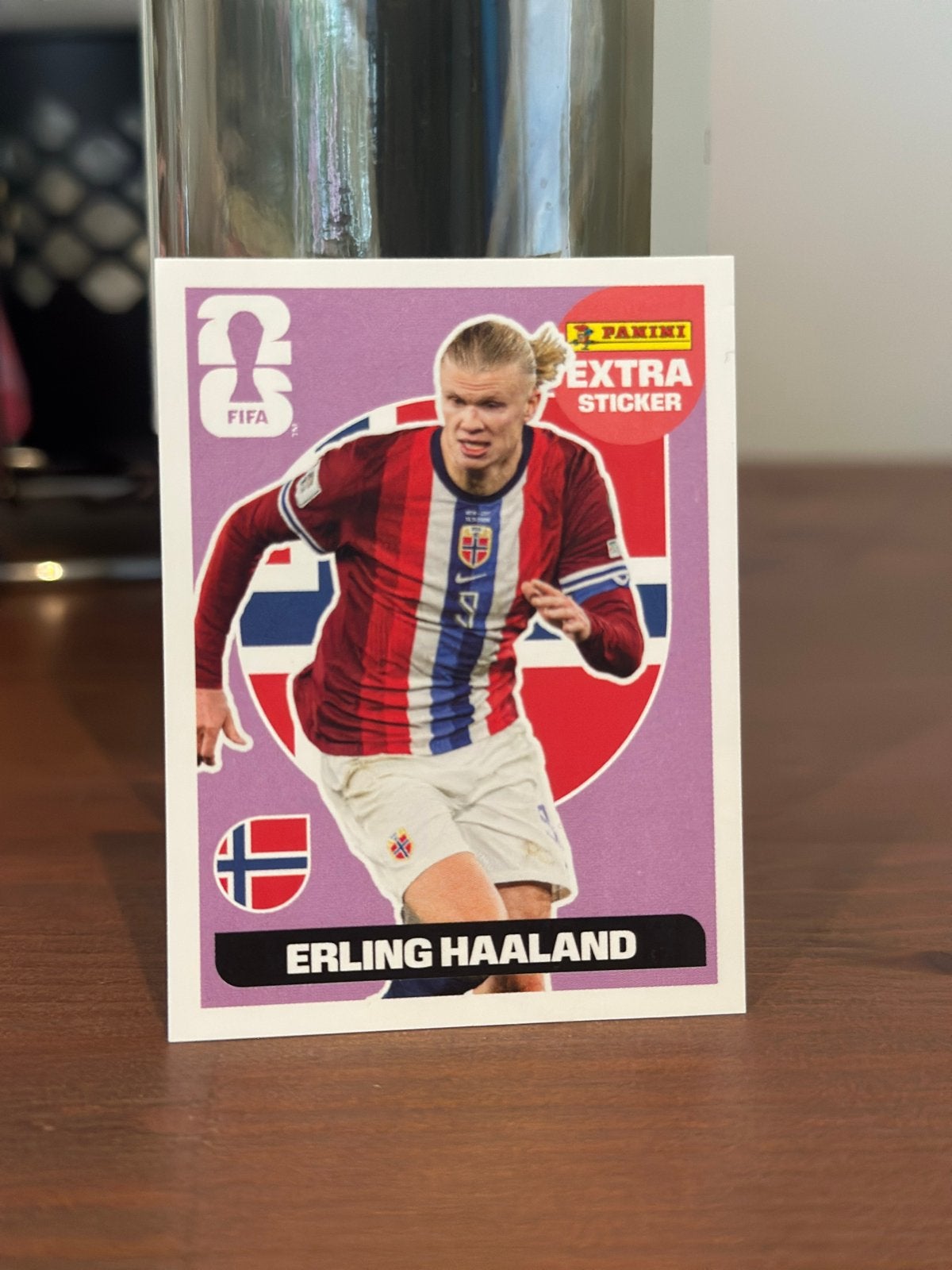 Panini Extra Sticker Erling Haaland - Uitstekende Staat, Ophalen of Verzenden, Zo goed als nieuw, Sport