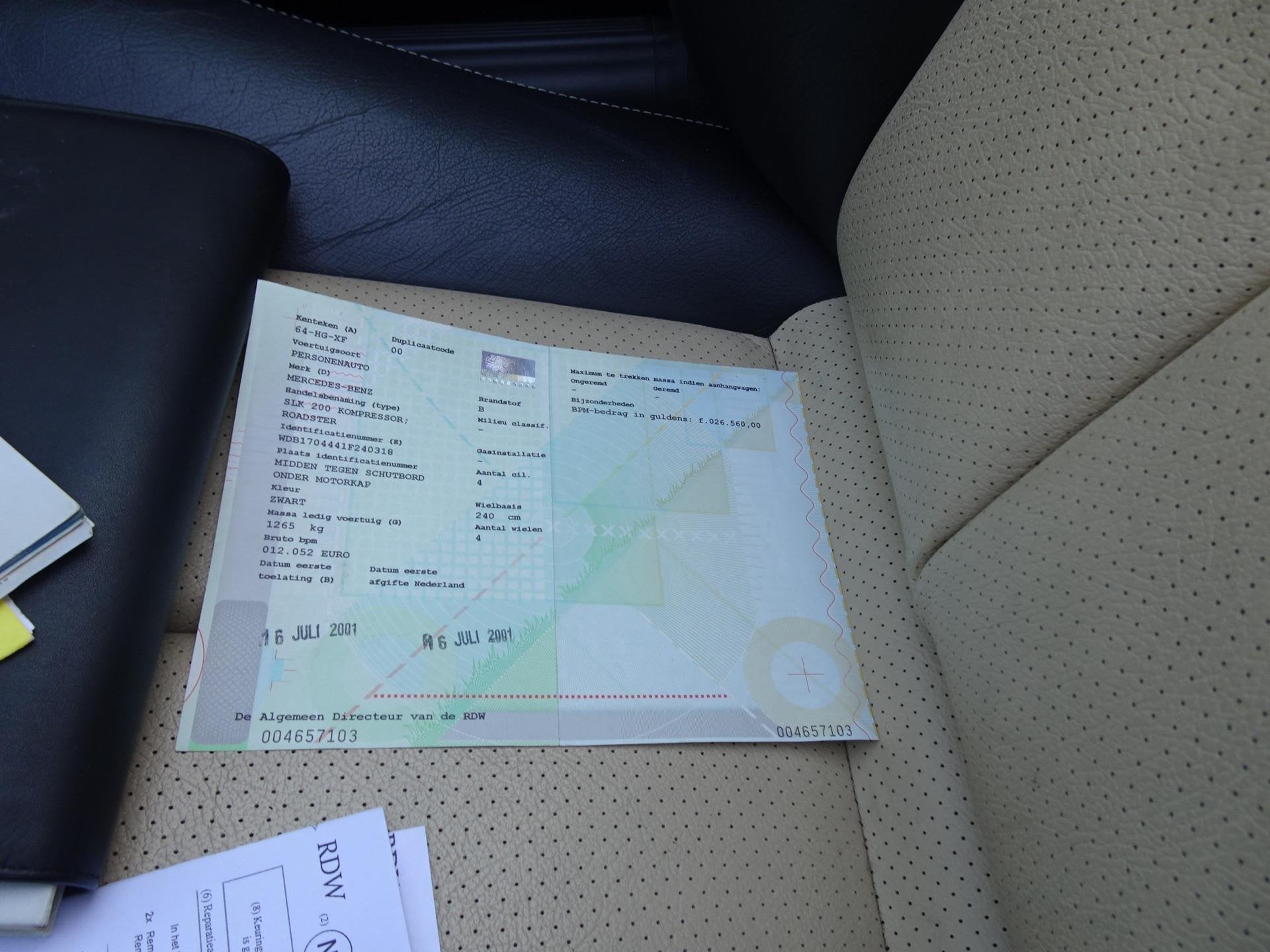 Mercedes-Benz SLK 200 K Youngtimer, leder, Nederlands geleve, foto 12