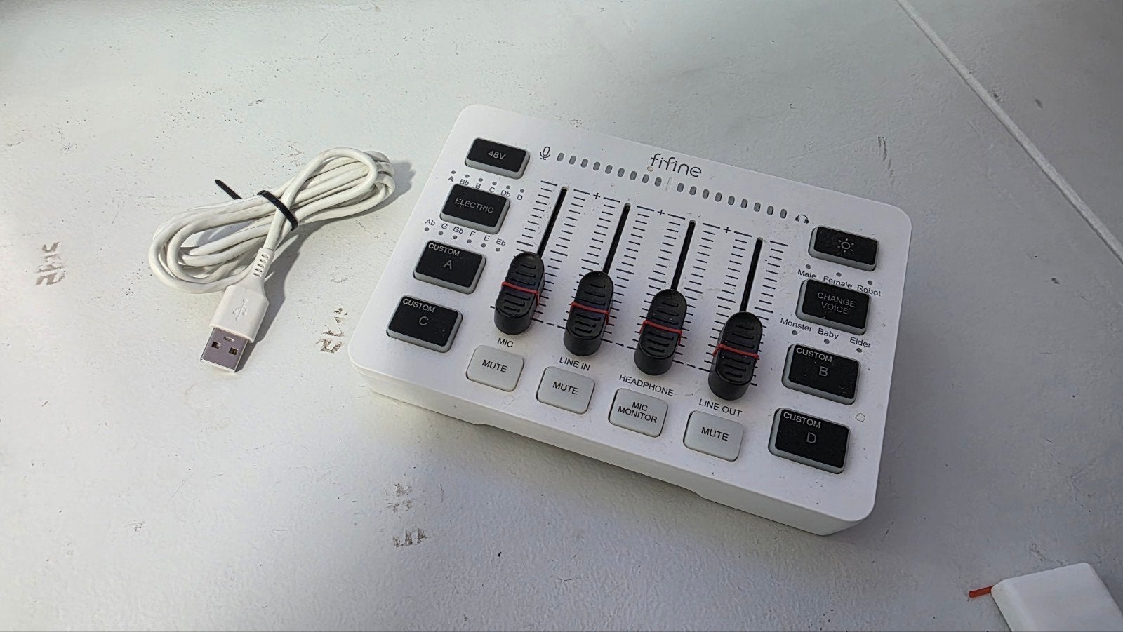 fifine gaming, streaming mixer, Muziek en Instrumenten, Midi-apparatuur, Ophalen of Verzenden, Zo goed als nieuw