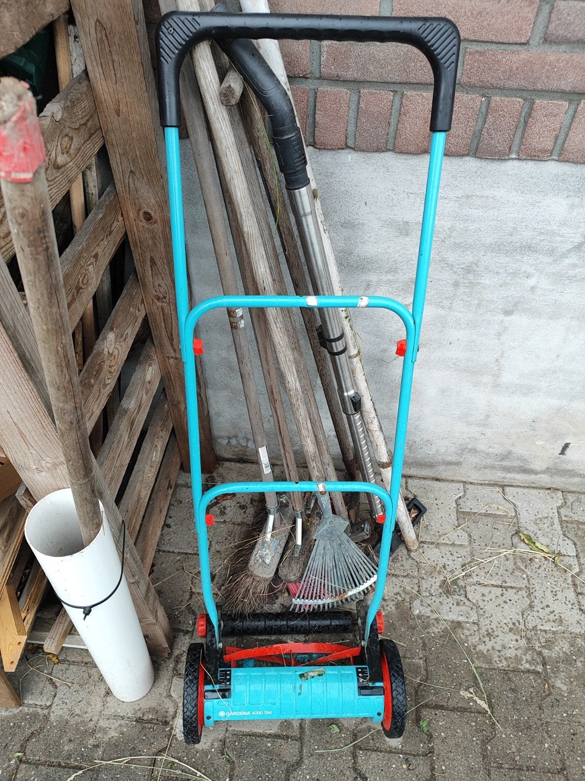 Grasmaaier gardena, Kooimesmaaier, Ophalen, Gebruikt