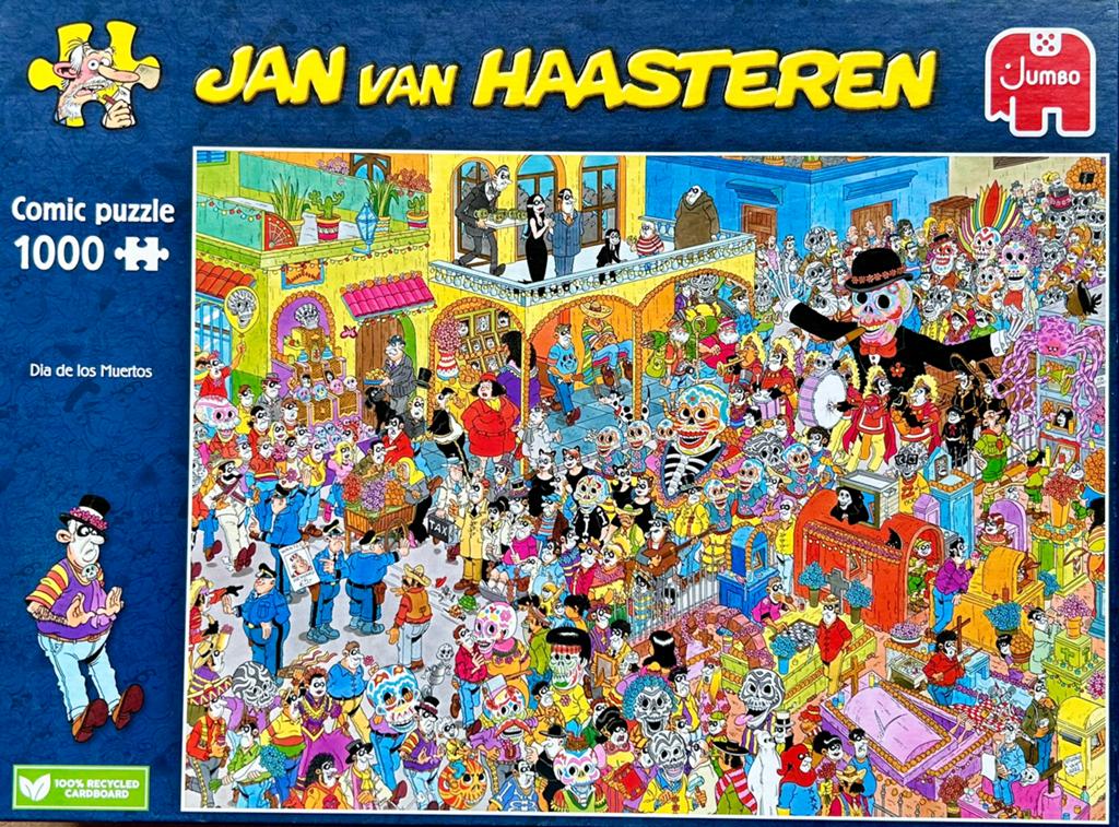 Jan van Haasteren - Dia de los Muertos - 1.000 stukjes, Ophalen of Verzenden, 500 t/m 1500 stukjes, Zo goed als nieuw