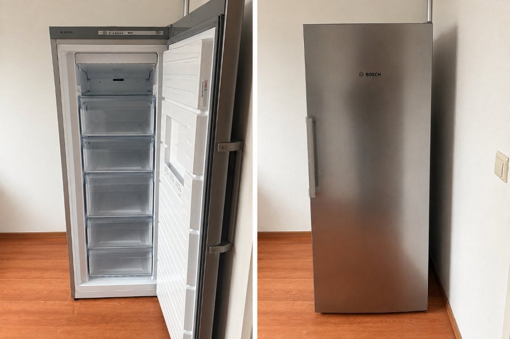 Bosch Vriezer GSN29VL30 met lichte gebruikssporen, Ophalen, Zilver, Metaal, Bosch