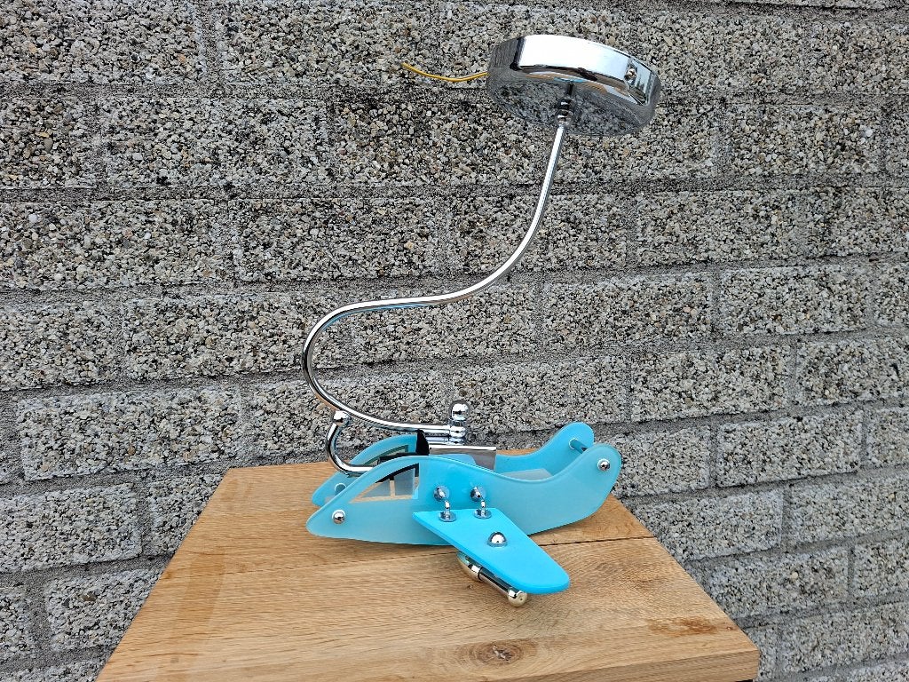 8 nieuwe kinderkamer hanglamp vliegtuig glas, Ophalen of Verzenden, Nieuw