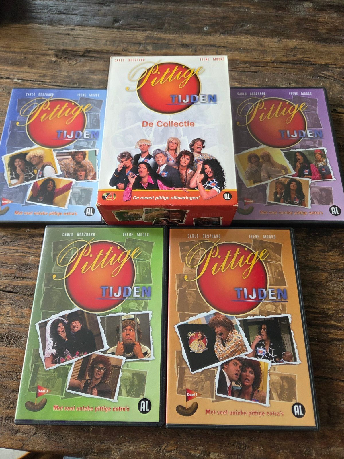 Pittige Tijden DVD Box  Carlo Boszhard & Irene Moors GTST, Cd's en Dvd's, Ophalen of Verzenden