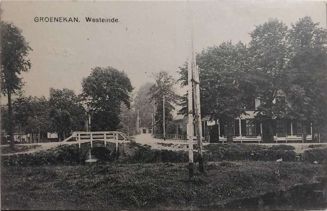 Groenekan – Westeinde (Utrecht) – 1930 gelopen, Ophalen of Verzenden, 1920 tot 1940, Gelopen, Utrecht