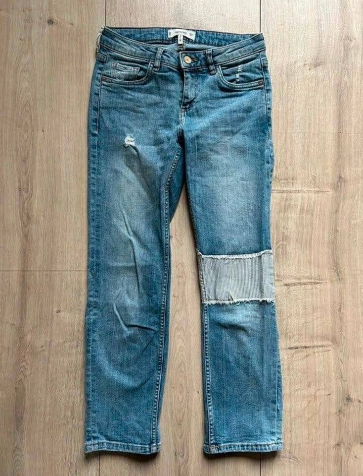 Mango 7/8 cropped jeans - Maat: 34, Mango, Blauw, Ophalen of Verzenden, Zo goed als nieuw