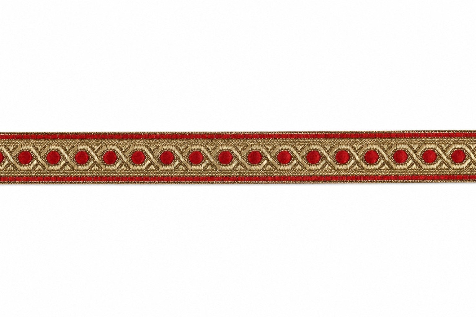 Bram van der Vlist Band - Rood met goudkleurig patroon, Ophalen of Verzenden, Nieuw