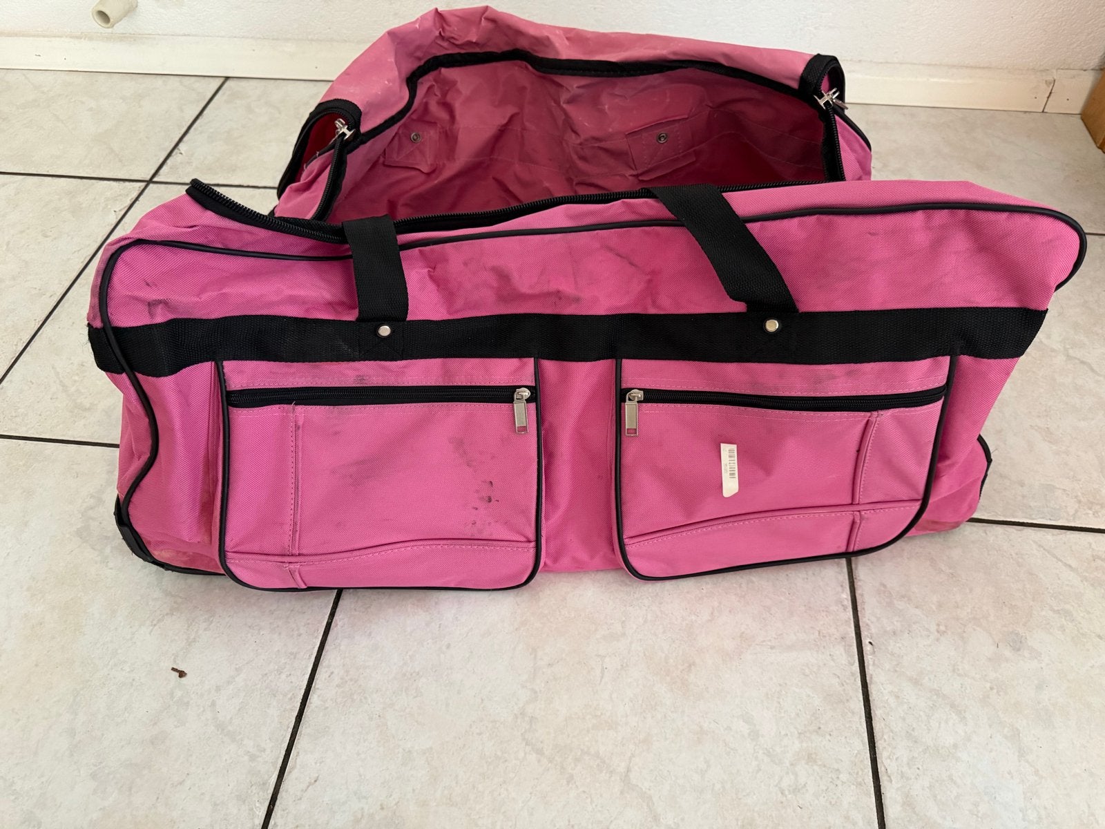 Grote Roze Reistas met Wielen – Duffel Bag (75 cm), Wieltjes, Gebruikt, 20 tot 30 cm, Ophalen of Verzenden